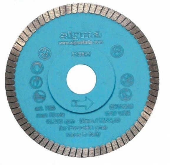 

Tarcza Diamentowa Tnąca Na Sucho 115mm 75B Sigma