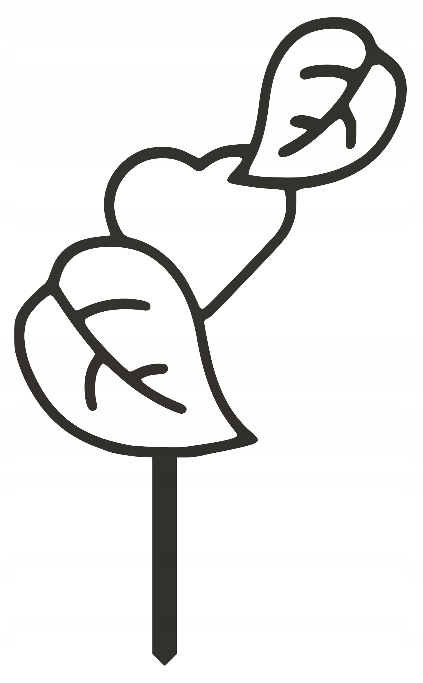 PODPÓRKA KWIATÓW ROŚLIN PERGOLA SERCE LIŚĆ 37cm