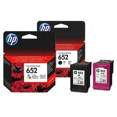 

Zestaw Tuszy Hp 652 Black kolor F6V25A F6V24A