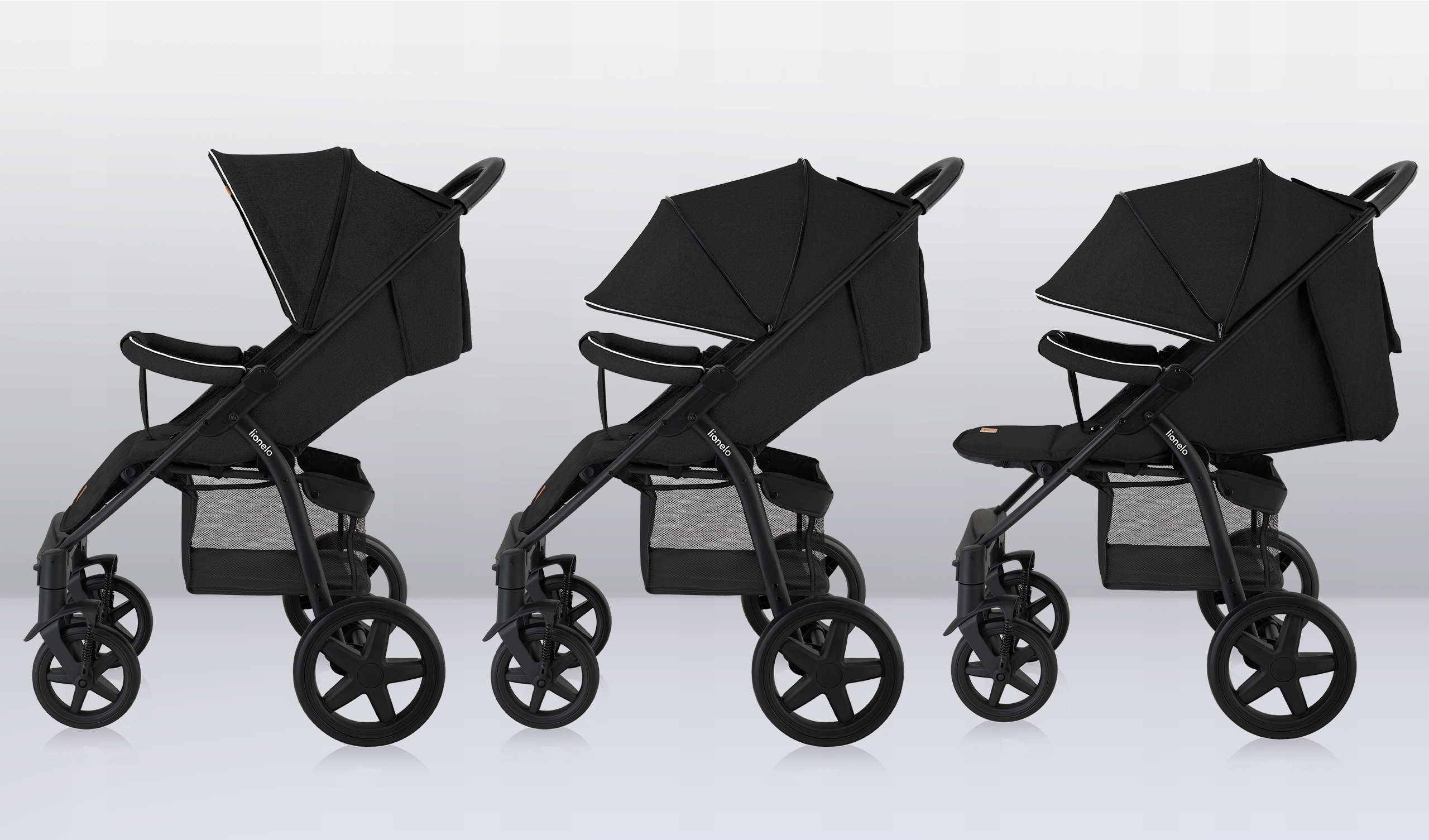 WÓZEK SPACEROWY LIONELO ANNET MOSKITIERA DO 22KG Kod producenta LO-ANNET PLUS BLACK CARBON