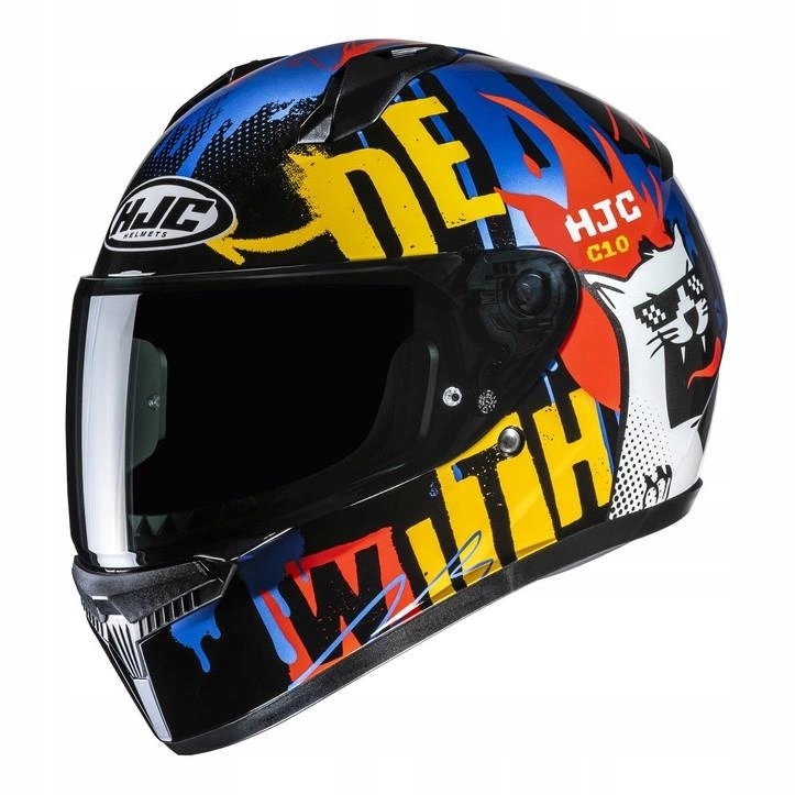 Motocyklová prilba Hjc C10 Fop Black/blue čierna modrá Darčeky