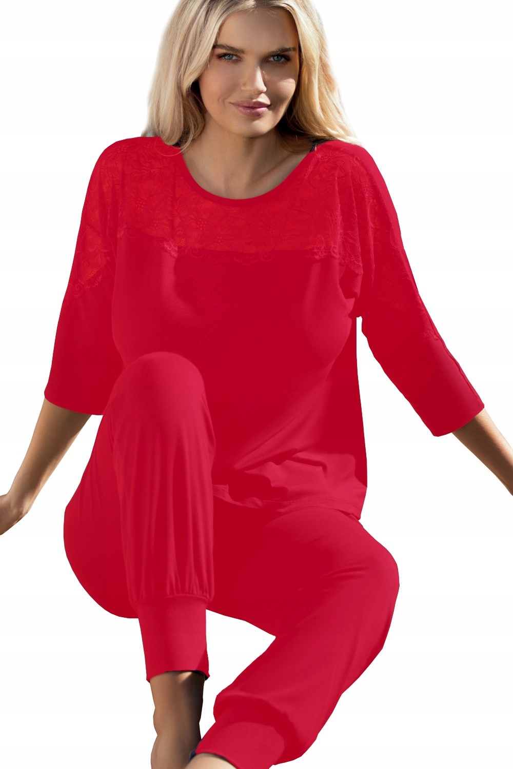 

Komplet Loretta XL, Wiskoza Czerwony