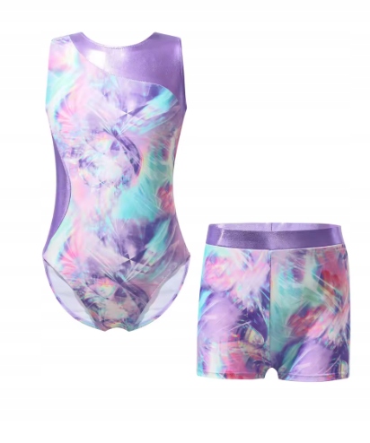 Strój Akrobatyka R 134 Do Gimnastyki Tańca Komplet Body 2559