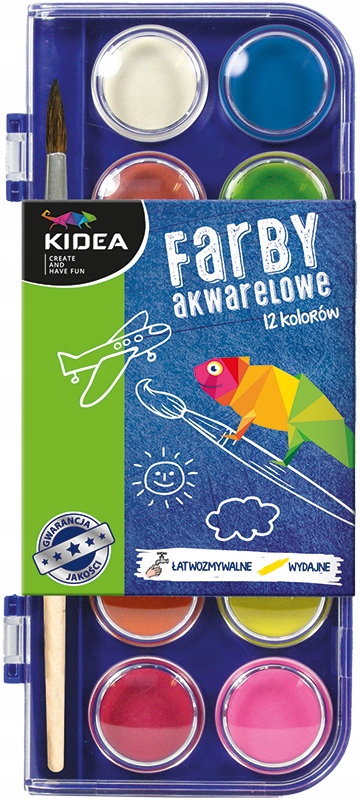 

Farby akwarelowe Kidea FA12KKA