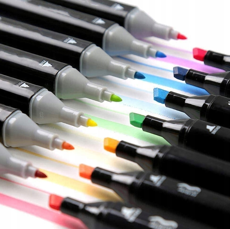 MARKERY ALKOHOLOWE 80 SZT FLAMASTRY MAZAKI PISAKI Kod producenta Zestaw Pro Touch Dwustronne Torba 80szt