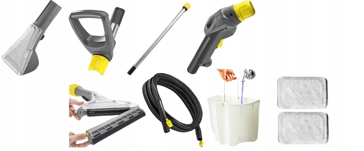 Odkurzacz piorący KARCHER PUZZI 10/1 Pro+ zestaw do prania tapicerki Zasięg pracy 15.5 m