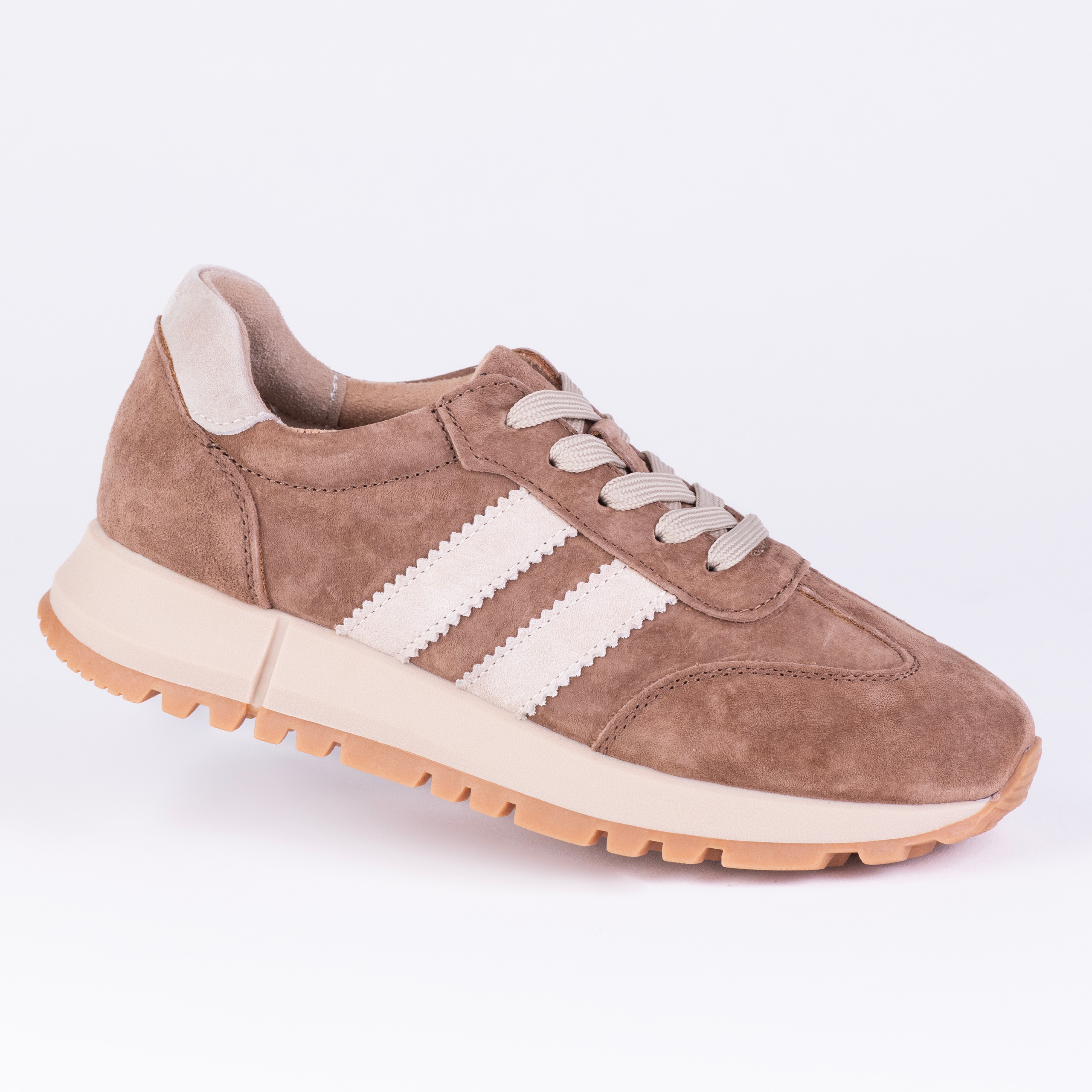 Dámská sportovní obuv Goodin GD-LX1080 z semišové kůže, lehká hnědá 41