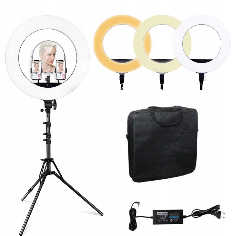 

Lampa Pierścieniowa 46cm Statyw Makijaż 144W-240W