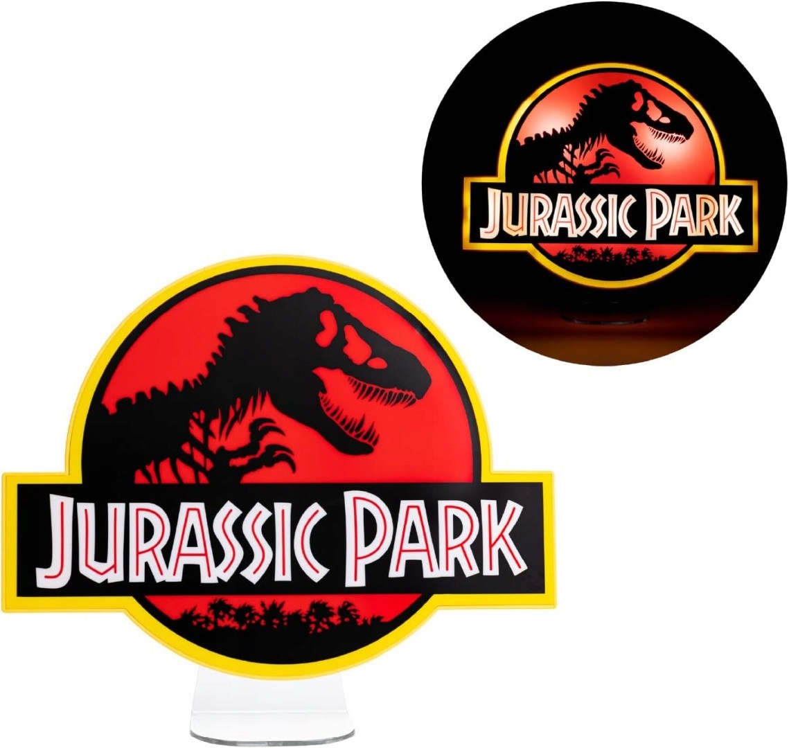 Lampka Jurassic Park Logo 22,50 cm USB Statyw Paladone Licencja