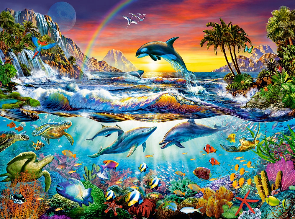 

Puzzle Układanka Zwierzęta Rybki Rafa 3000 Castor