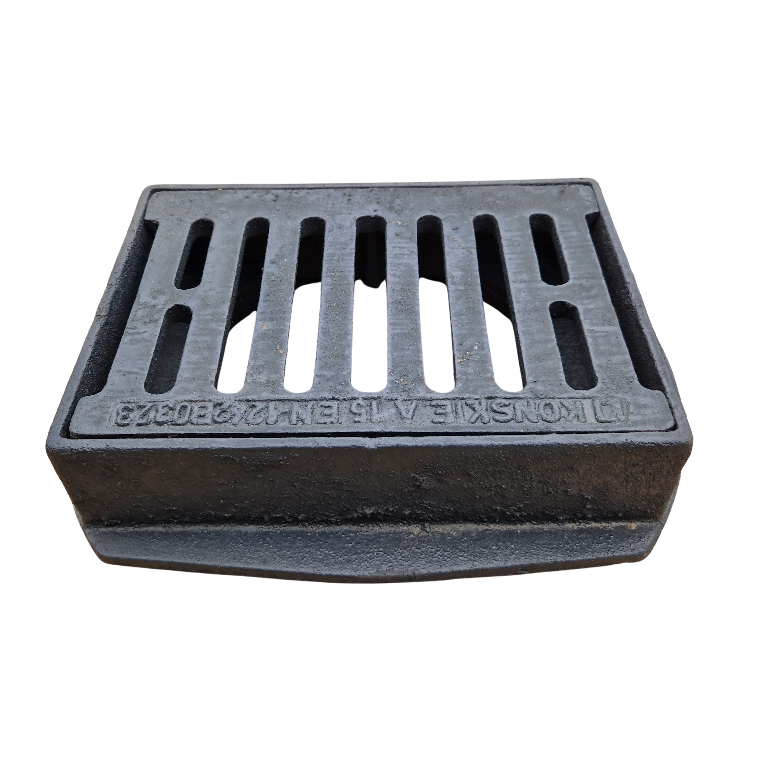 Liatinový Kanálový Poklop, Kanalizačná Drážka, Mriežka 22,5 X 32 CM, Pouličný