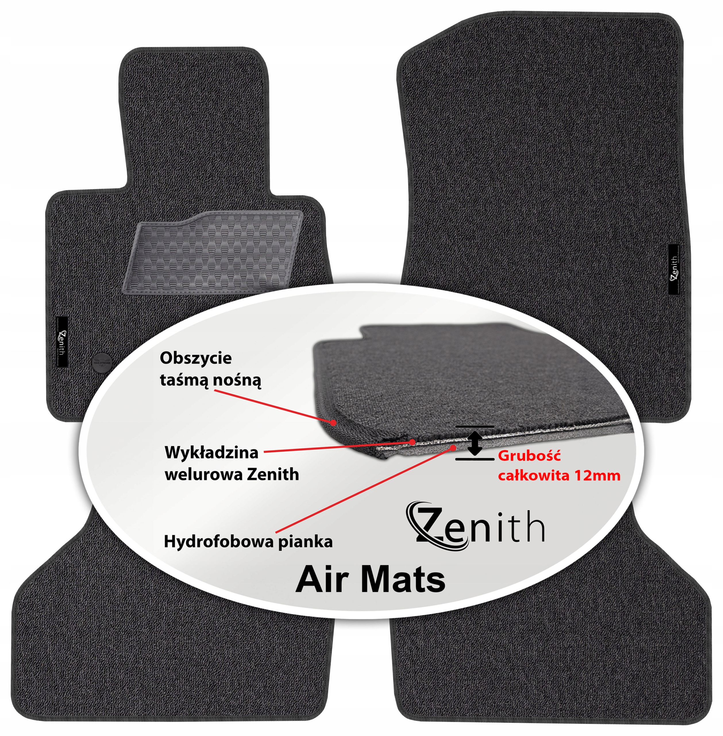 Bmw X4 F26 2014-2018 Velúrové koberčeky do auta Zenith Air Mats