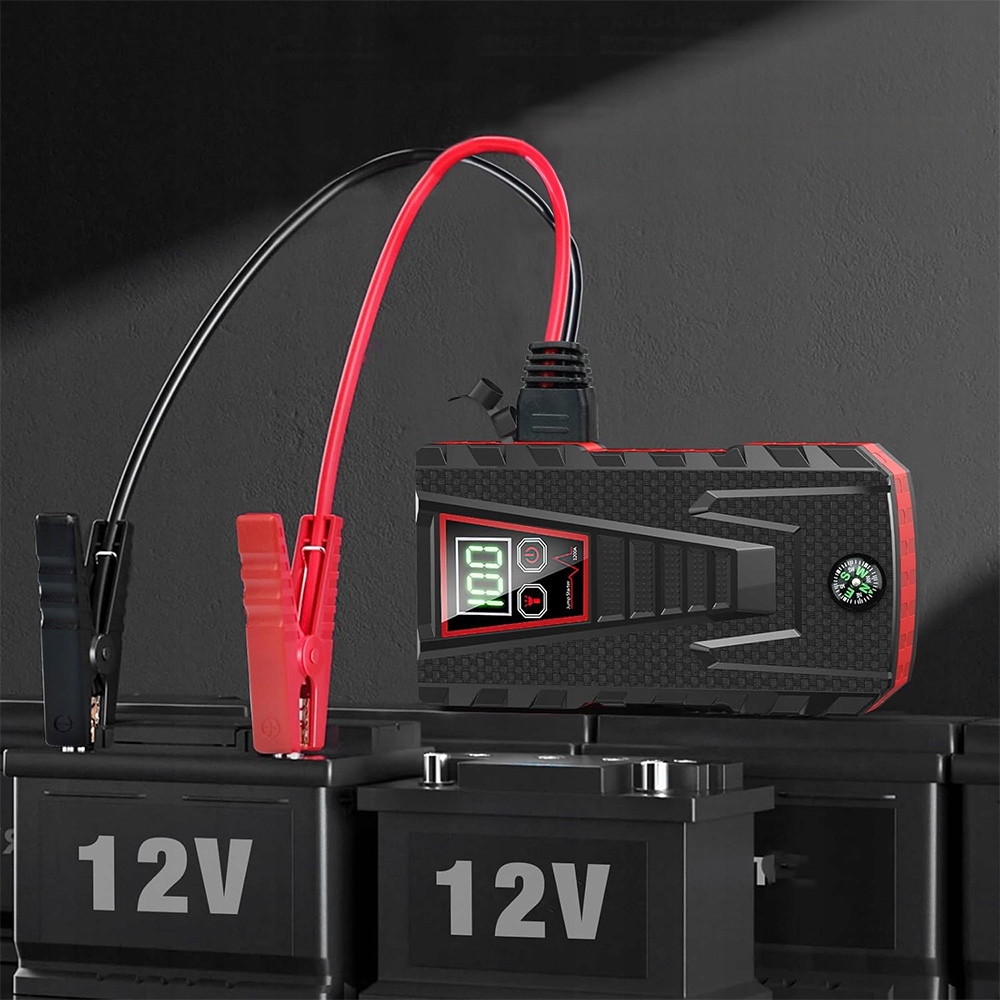 POWER BANK JUMP STARTER ROZRUCH DO SAMOCHODU 12V WYŚWIETLACZ LCD 99800mAh Informacje o bezpieczeństwie CE