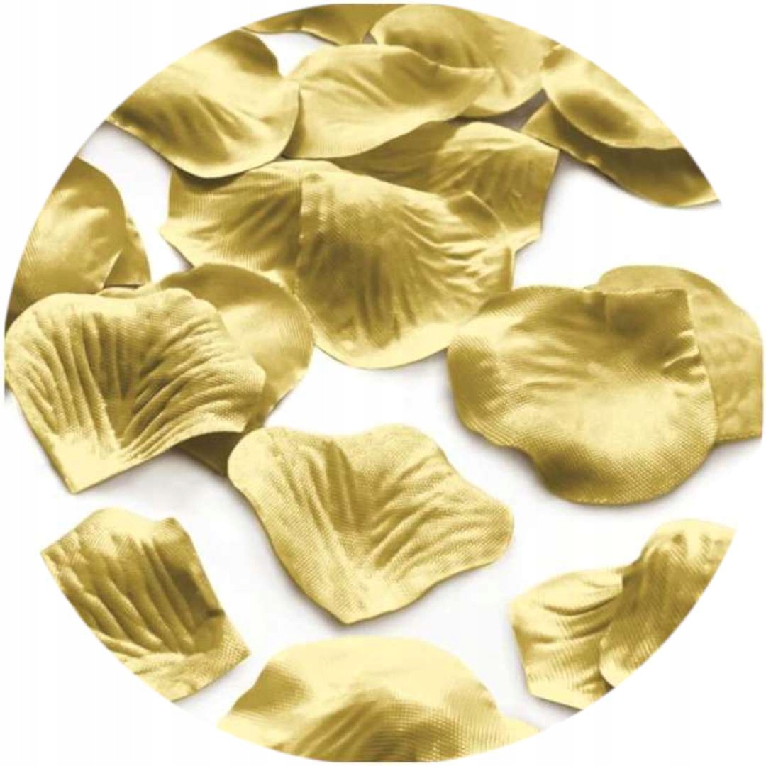 

Płatki Róż ozdobne Złote ślub konfetti 500 szt