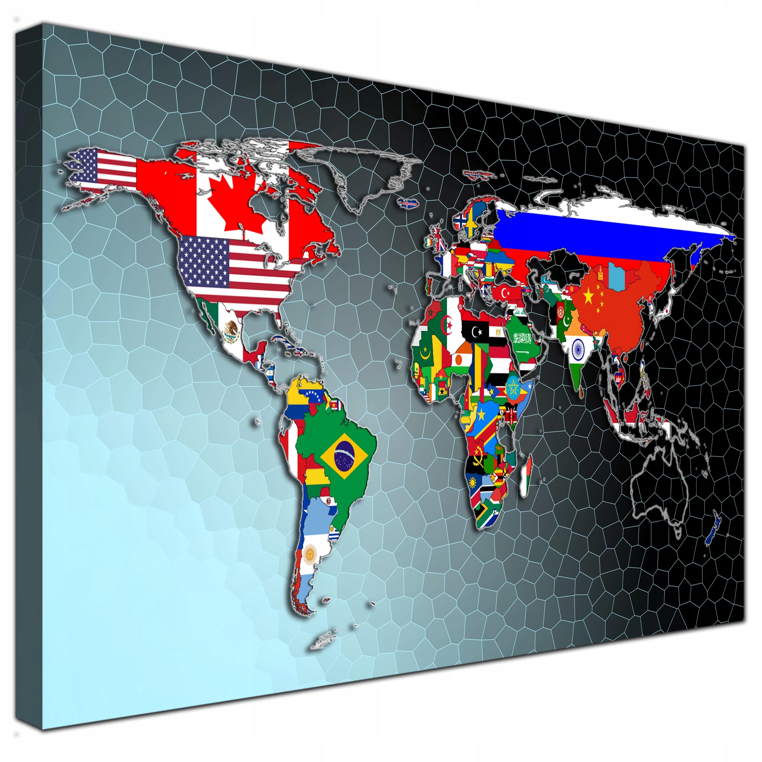 Obraz Mapa Świata 90x60 - Niska cena na Allegro.pl