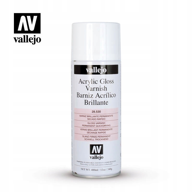 

Vallejo 28530 Akryl. Lakier Błyszczący Spray 400ml