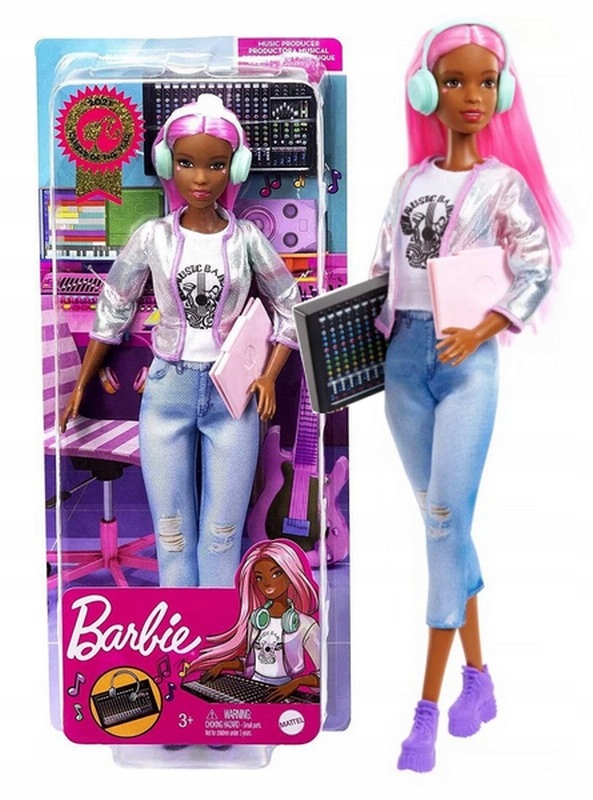 LALKA BARBIE PRODUCENTKA MUZYCZNA + akcesoria 78