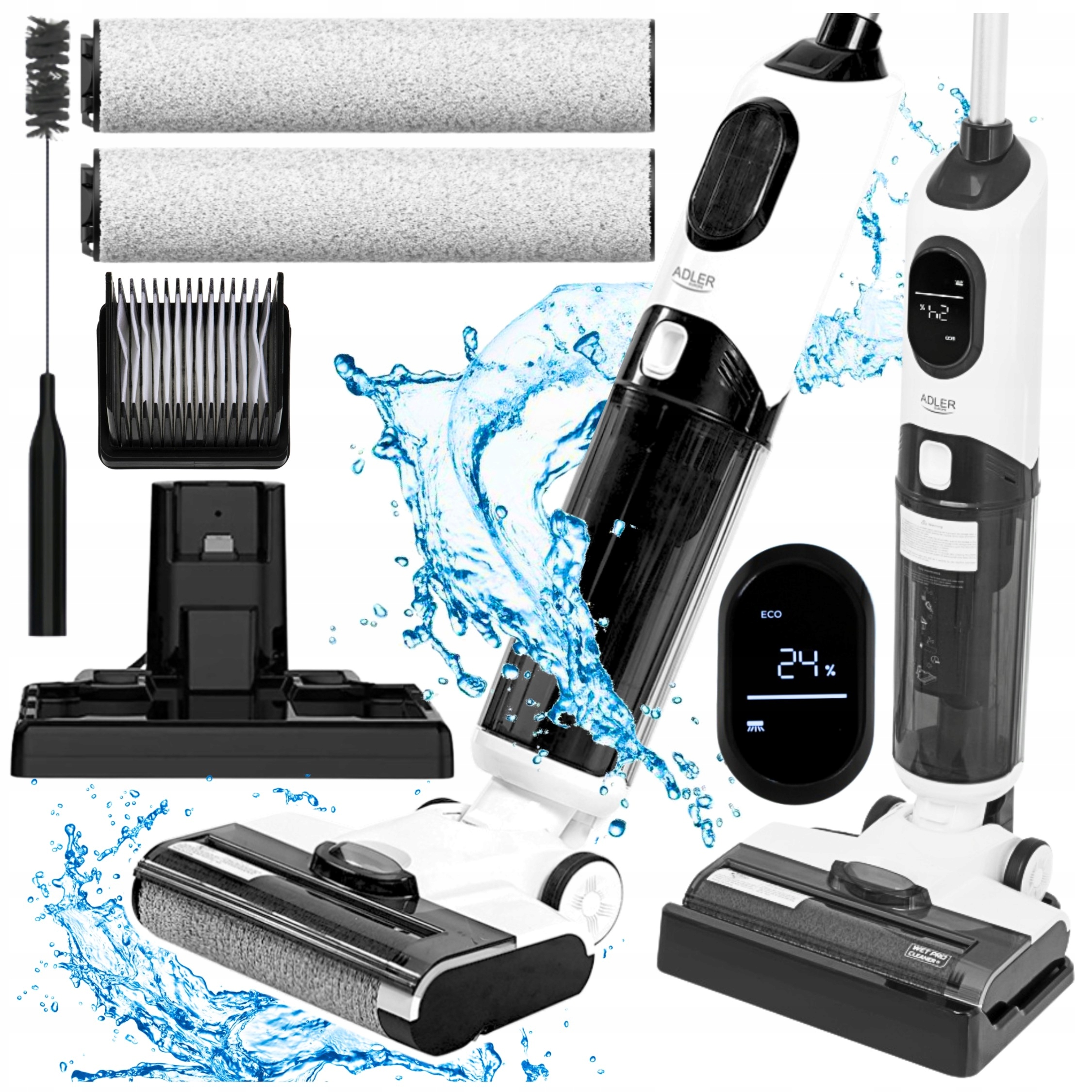 Vysavač Vertikální Bezdrátový Výkonný Ruční Pro Set 8V1