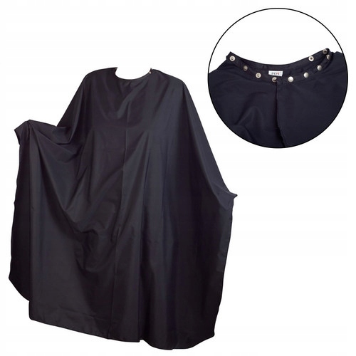 Fox Silky Line Kadeřnická Pláštěnka Černá Se Zapínáním Na 6 Kovových Zámků