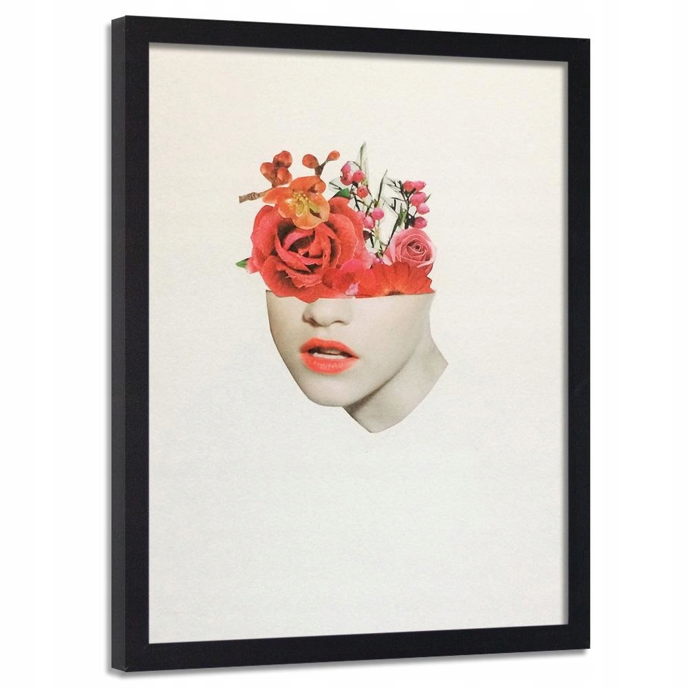

Plakat W Ramie Do Biura Czerwone Kwiaty 70x100