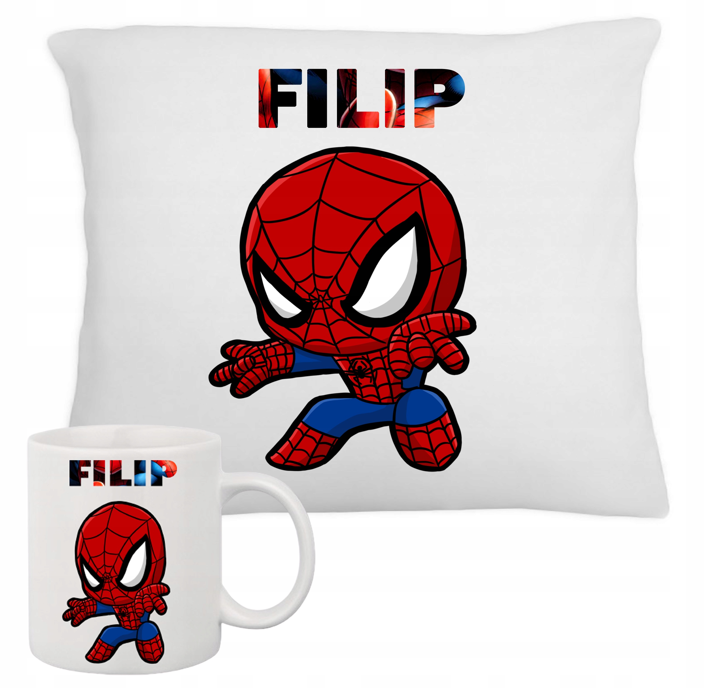 

Zestaw Fana Kubek+poduszka Spiderman Upominek Imię