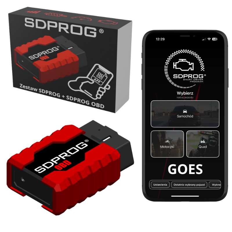 Goes Diagnostický tester program Sdprog skener obd2 diagnostika čtyřkolky