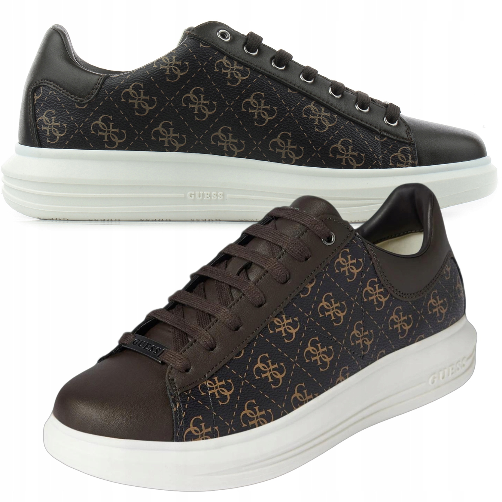 Guess pánské tenisky hnědé nízké FM5VIBFAL12-BROCR 45