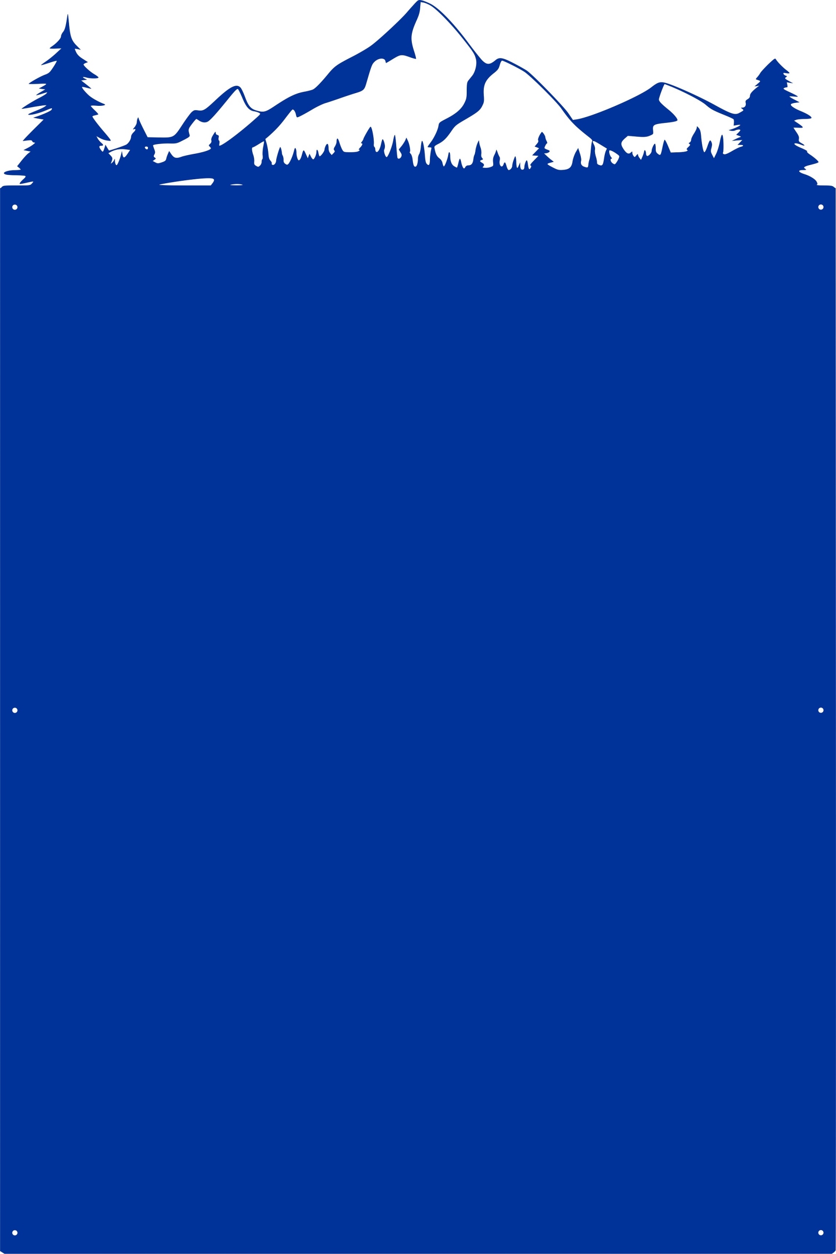 Velké Hory Magnetická magnetická tabule na magnety Barevné Stromy 120x80