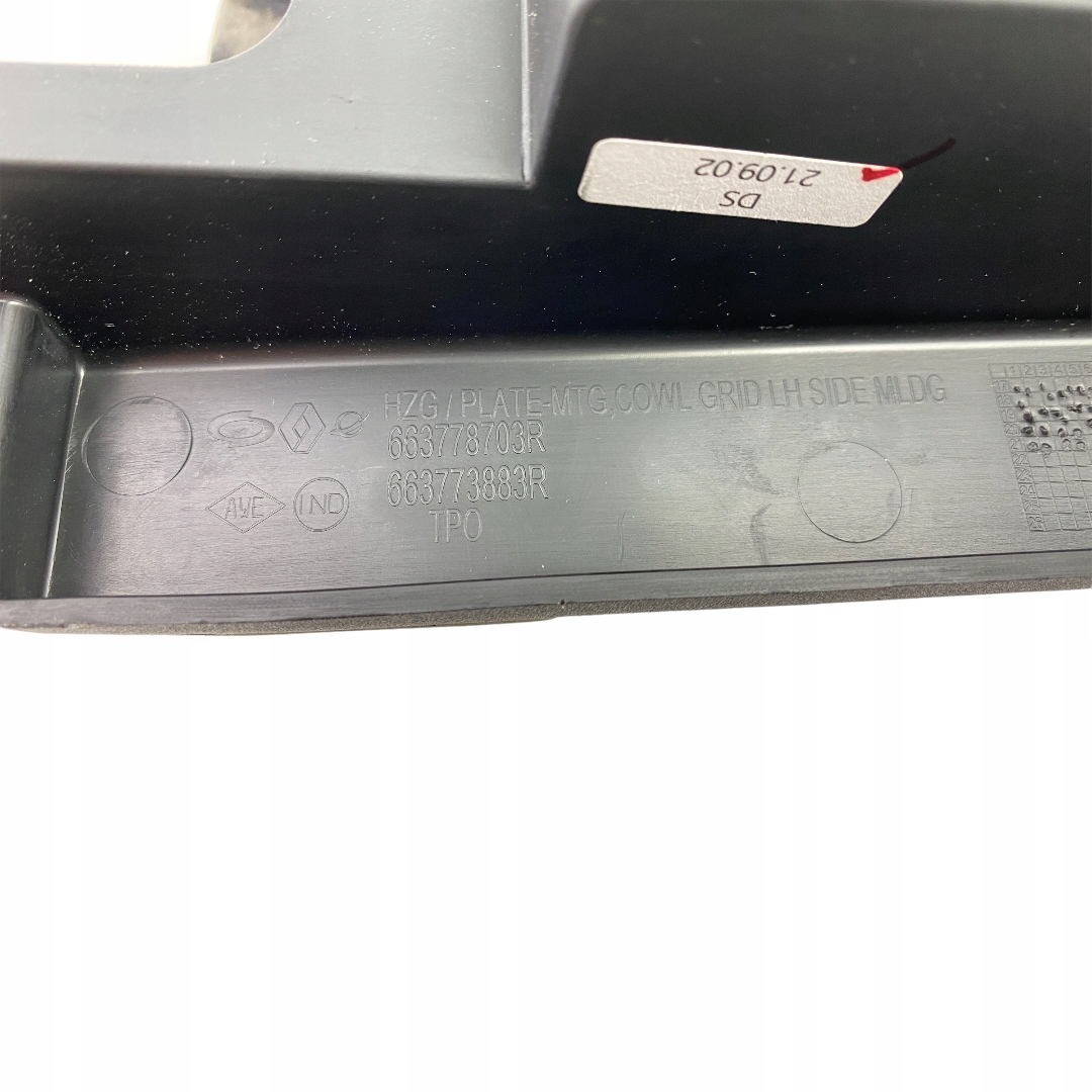 Oslona blotnika lewa Renault Koleos II 663778703R Part number 663778703R