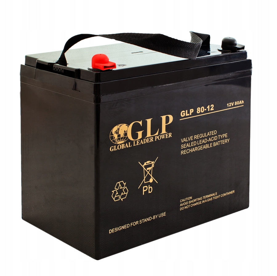 Glp 80-12: Glp 80-12: Akumulátor Vrla Agm 12V/80Ah M6 (260x167x209 mm)