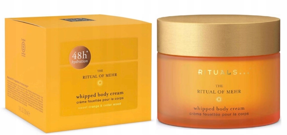 Rituals Mehr Body Cream Krem Balsam do ciała Pomarańcza Szklane Opakowanie