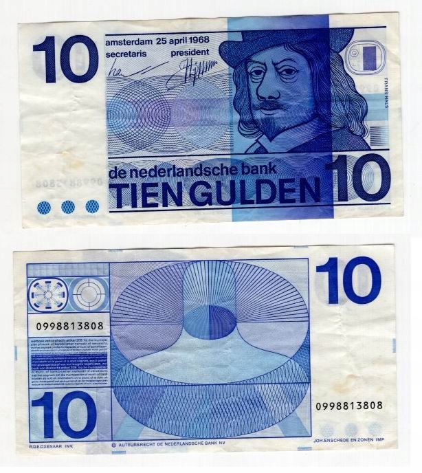 HOLANDIA 1968 10 GULDEN