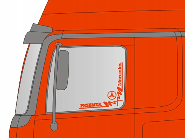 

Naklejki narożniki Tir Daf Scania Volvo Man 45x45