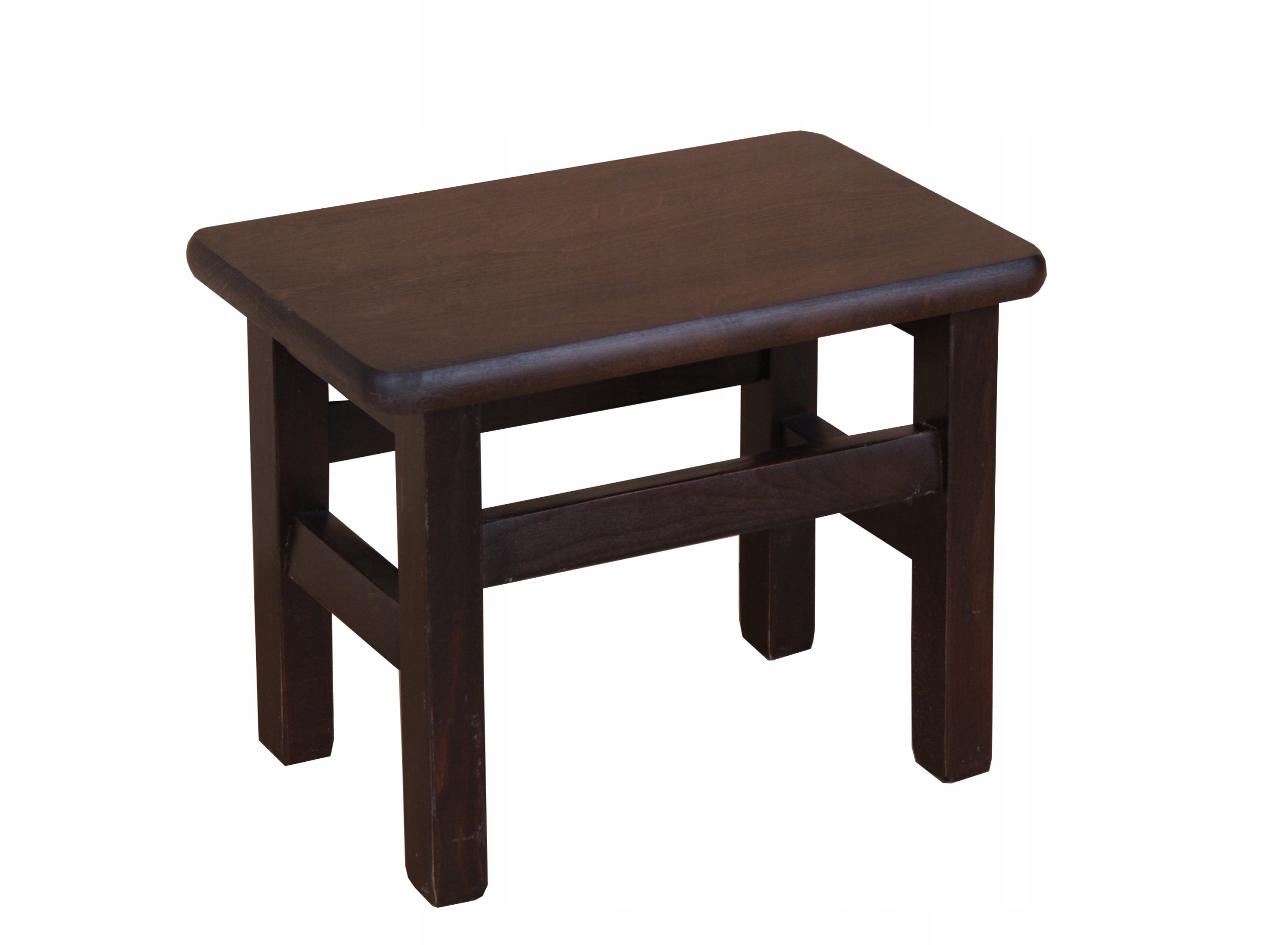 

Taboret Mały Mini Ryczka Bukowy Solidny brąz