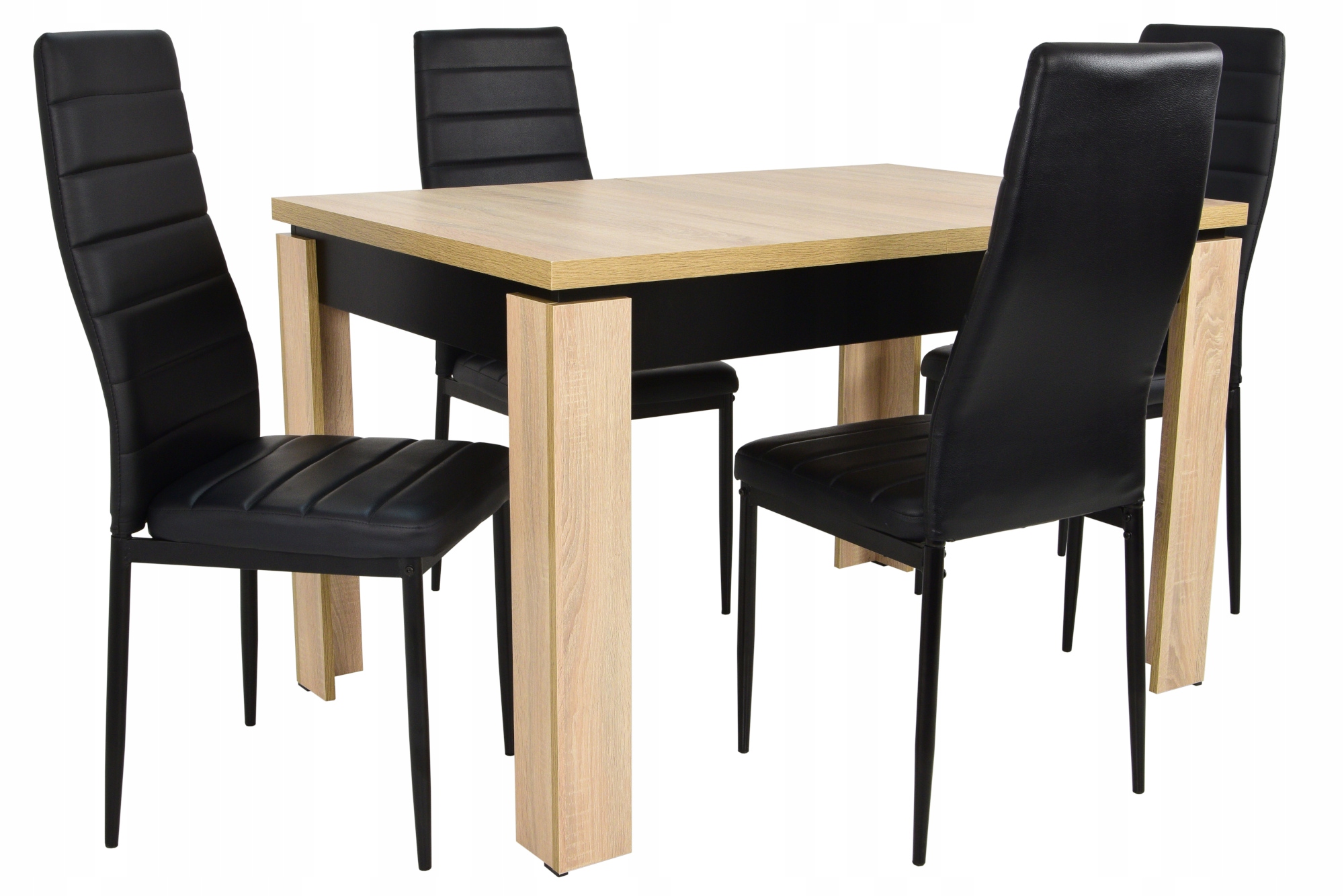 ZESTAW rozkładany stół 80x160 cm + 4 krzesła EKO