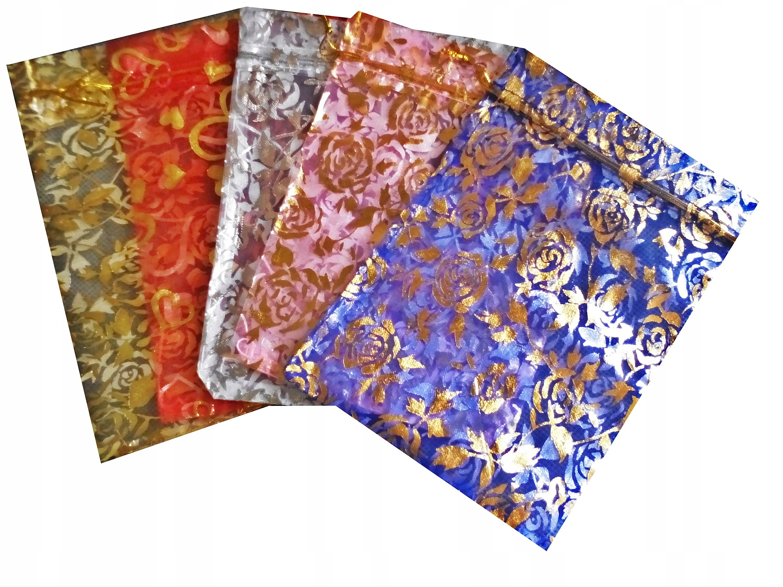 

Torebka Woreczek Organza MIX Kolorów Zestaw 10 12