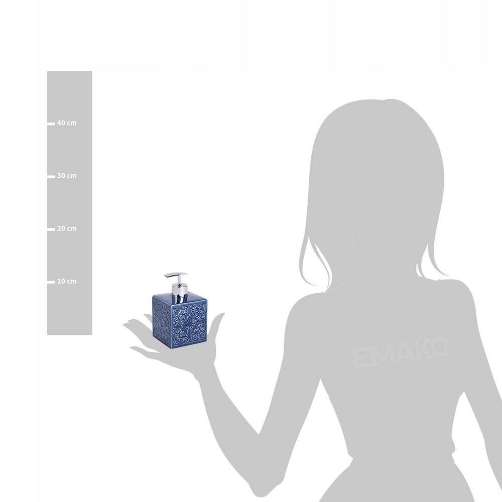 DOZOWNIK DO MYDŁA NIEBIESKA CERAMIKA 500 ml WENKO Waga produktu z opakowaniem jednostkowym 0.363 kg