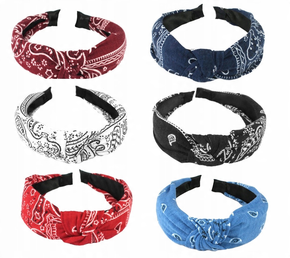 

Opaska Do Włosów Bandana Supeł Węzeł