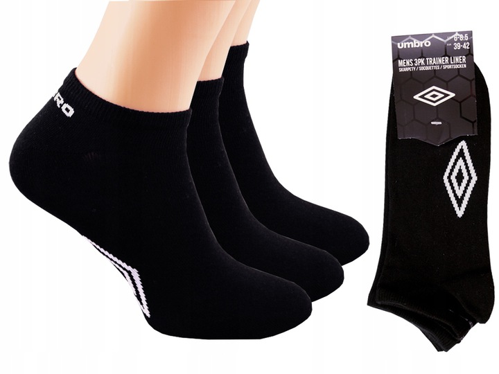 Ponožky Umbro Kotníkové Ponožky 3 Páry bavlněné vel. 43-46