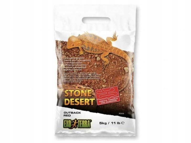 Levně Substrát Stone Desert 5 kg červená poušť