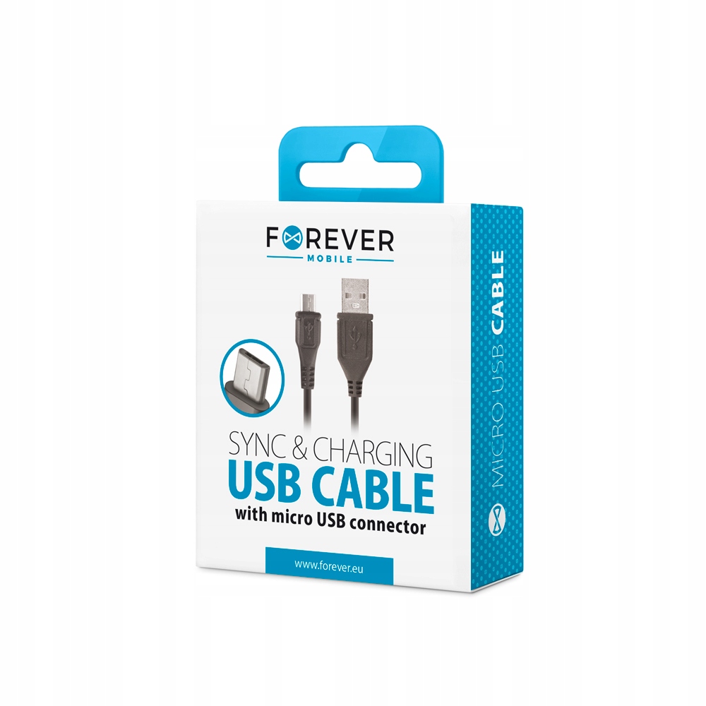 Forever kabel Usb microUSB 1,0 m 1A czarny