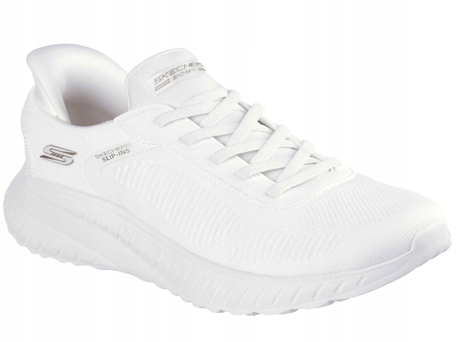 Skechers Bobs Squad Chaos 117497 Ofwt Buty Damskie Sneakersy Białe Slip-ins