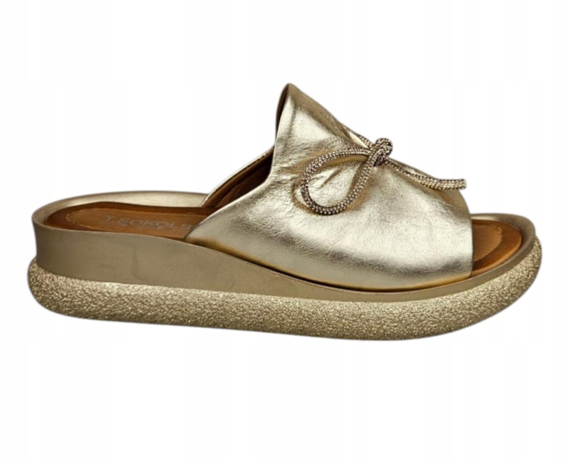 T. Sokolski Nazouváky Na Platformě Ami L25-154 Zlaté vel.39