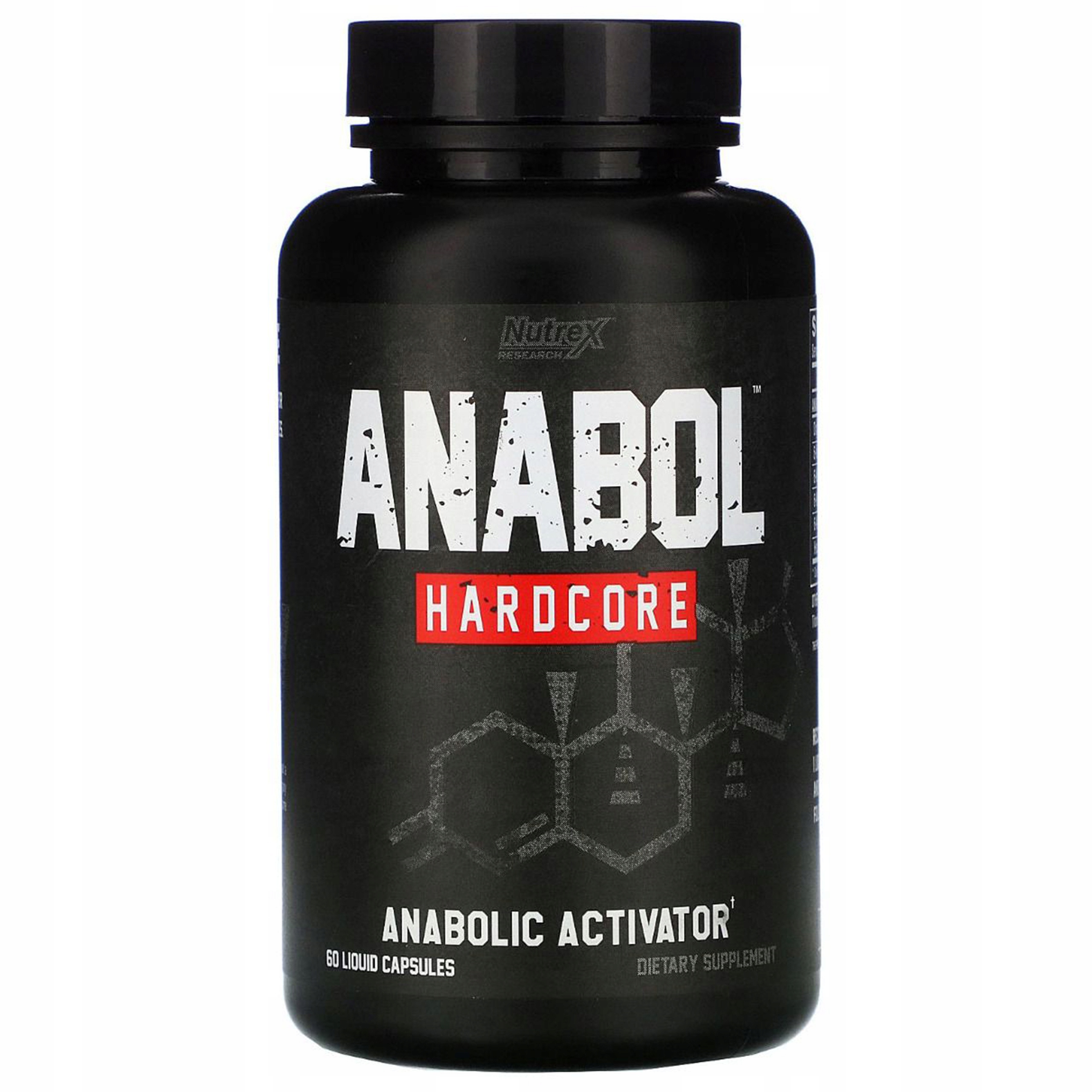 Testosteron Booster Nutrex Anabol Hardcore 60 kapslí Hmotnost Síla