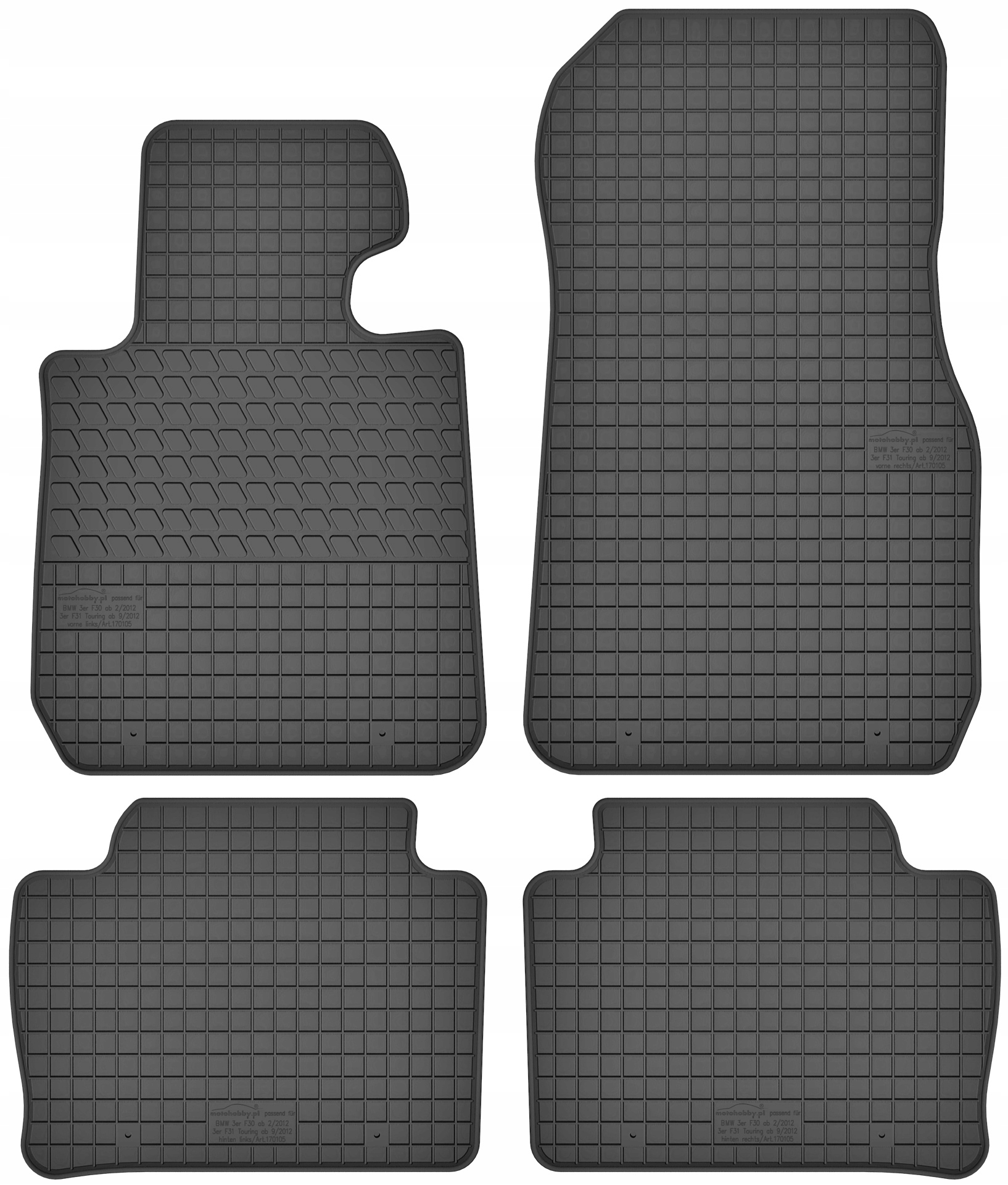 

Bmw s3 F30 F31 2011-2018 Dywaniki gumowe