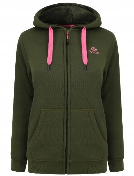 Mikina Navitas Womens Sherpa Zip Hoody Green S 8