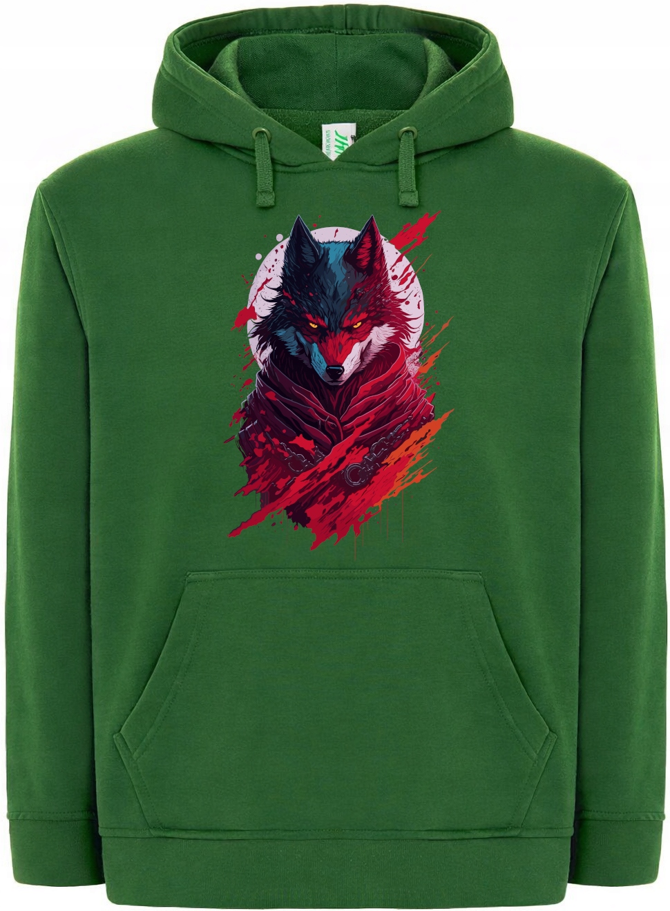 Vlk mikina s kapucí Myslivecký les Módní vel. M