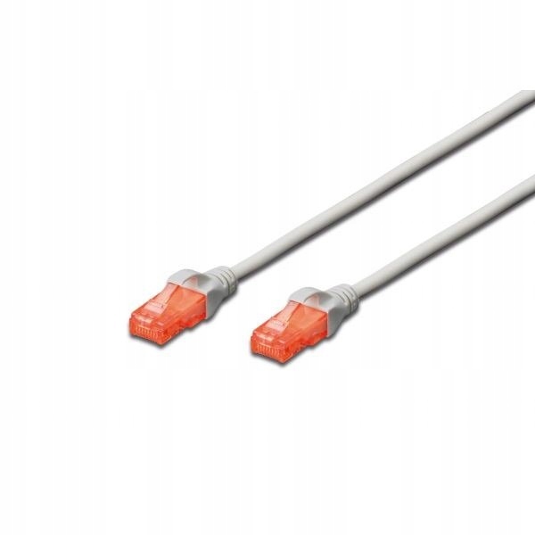 Digitus Patch cord U/utp kat.6 Pvc 1m szary