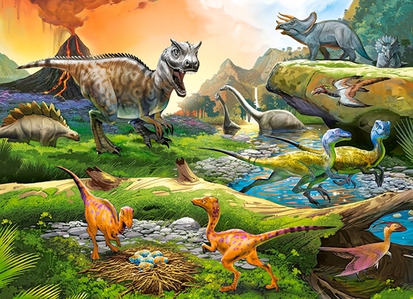 

Puzzle 100 Zwierzęta Dinozaury Castorland 6+