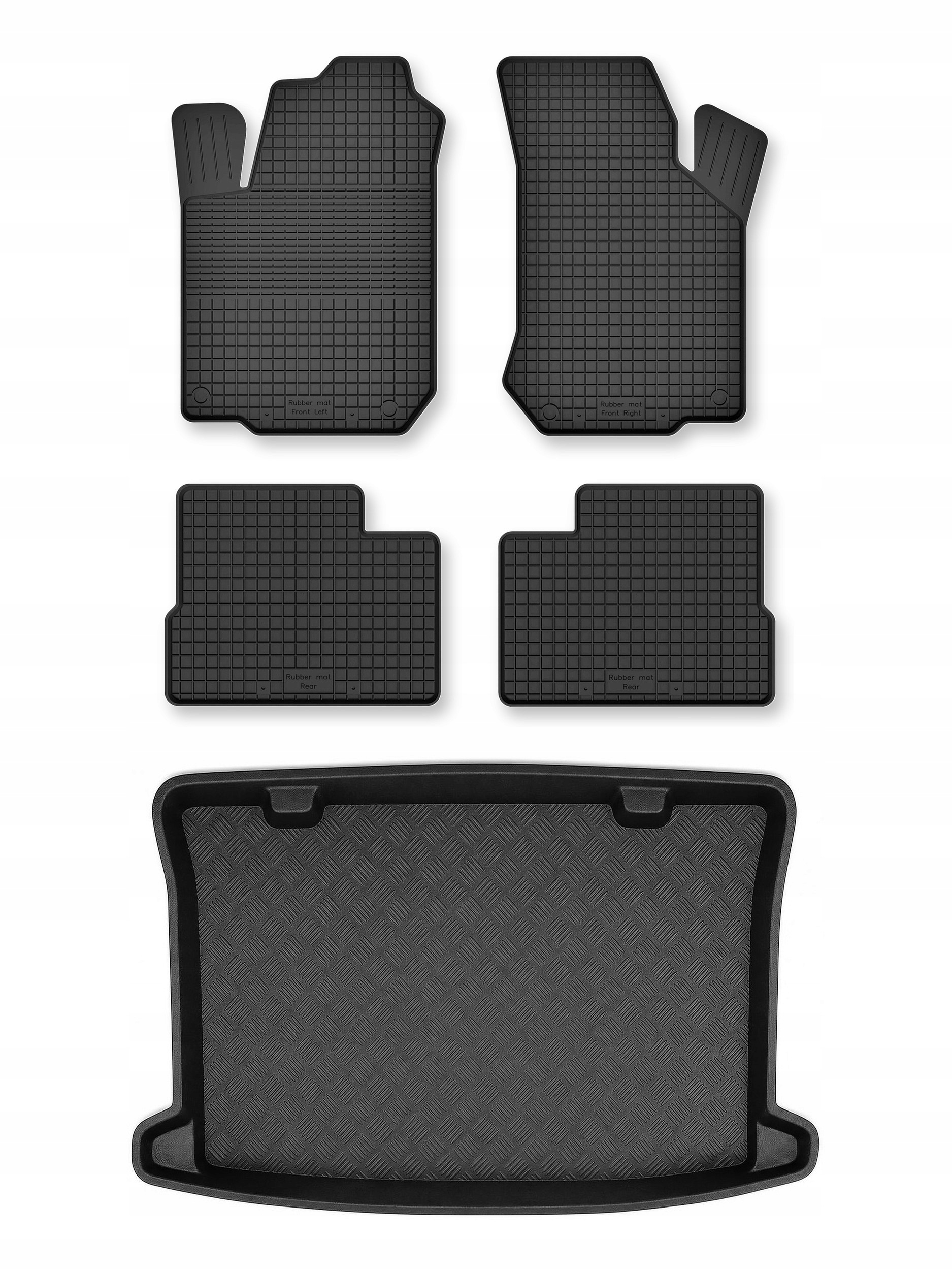 Gumové koberce rohož do kufru pro: Chevrolet Aveo I T200/T250 2004-2011